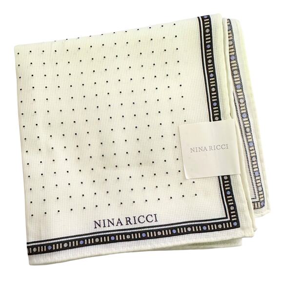 Nina Ricci Square Handkerchief / Scarf - Picture 2 of 8